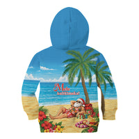 Hawaii Jolly Christmas Kid Hoodie Xmas Is Better At The Beach LT05 - Polynesian Pride