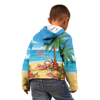 Hawaii Jolly Christmas Kid Hoodie Xmas Is Better At The Beach LT05 - Polynesian Pride