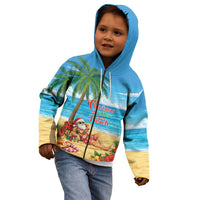 Hawaii Jolly Christmas Kid Hoodie Xmas Is Better At The Beach LT05 - Polynesian Pride