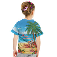 Hawaii Jolly Christmas Kid T Shirt Xmas Is Better At The Beach LT05 - Polynesian Pride