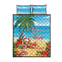 Hawaii Jolly Christmas Quilt Bed Set Xmas Is Better At The Beach LT05 - Polynesian Pride