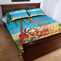 Hawaii Jolly Christmas Quilt Bed Set Xmas Is Better At The Beach LT05 - Polynesian Pride