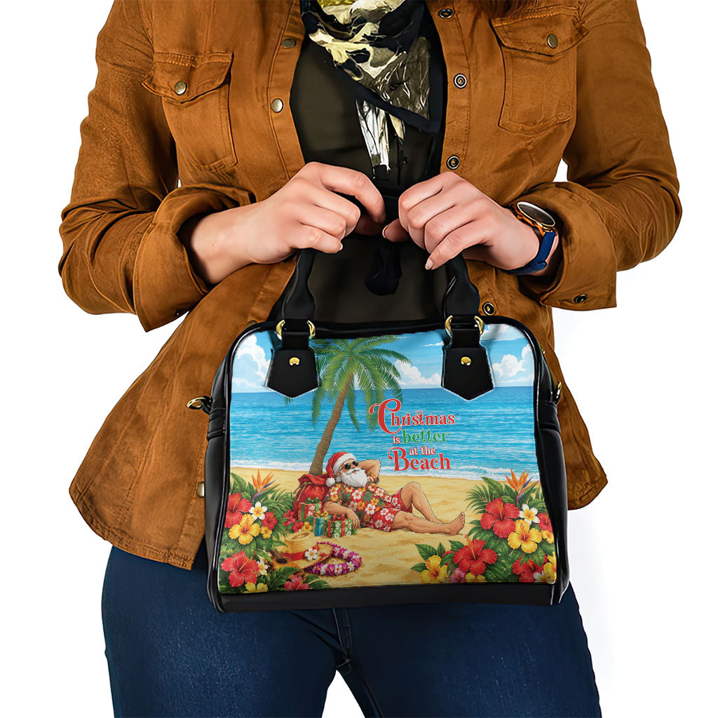 Hawaii Jolly Christmas Shoulder Handbag Xmas Is Better At The Beach LT05 - Polynesian Pride