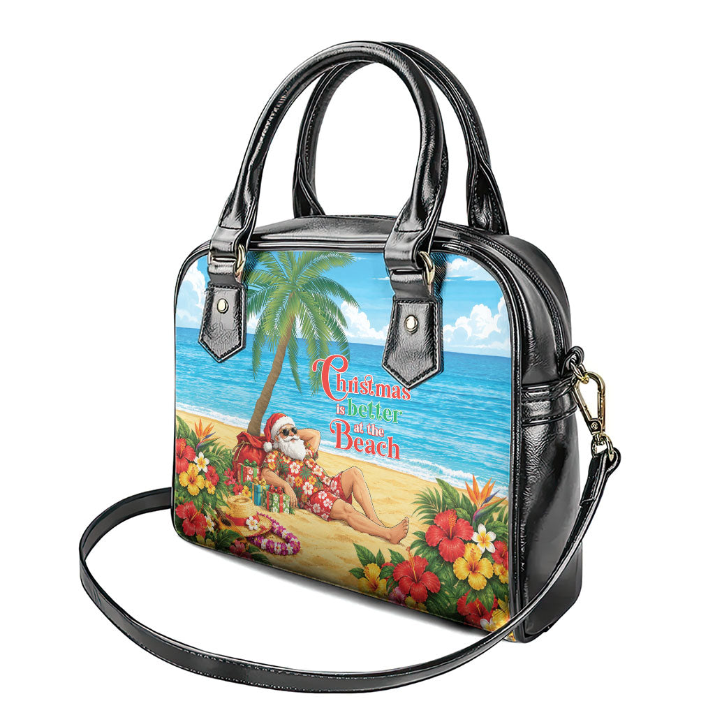 Hawaii Jolly Christmas Shoulder Handbag Xmas Is Better At The Beach LT05 - Polynesian Pride