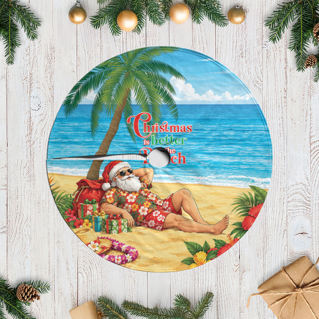 Hawaii Jolly Christmas Tree Skirt Xmas Is Better At The Beach