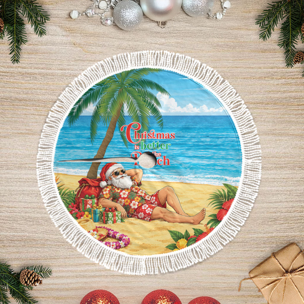 Hawaii Jolly Christmas Tree Skirt Xmas Is Better At The Beach