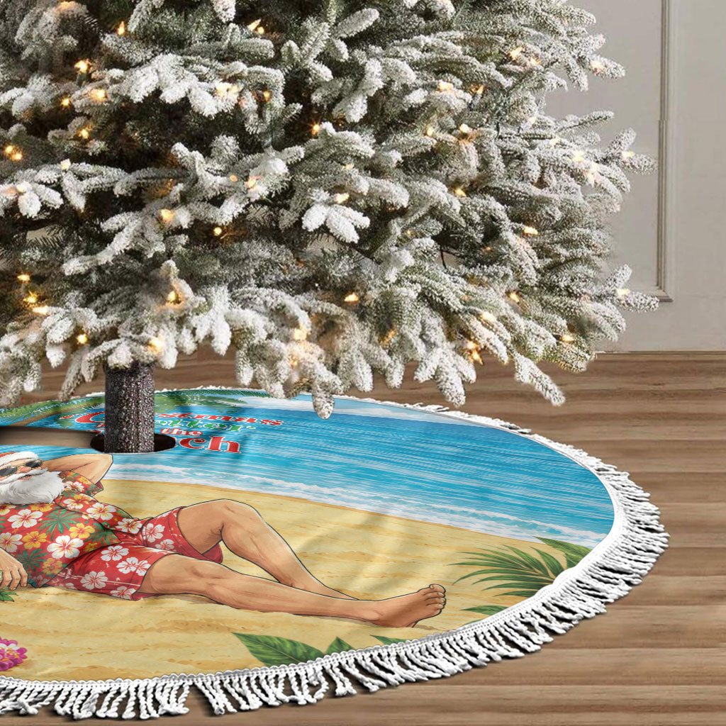 Hawaii Jolly Christmas Tree Skirt Xmas Is Better At The Beach
