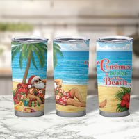 Hawaii Jolly Christmas Tumbler Cup Xmas Is Better At The Beach LT05 - Polynesian Pride