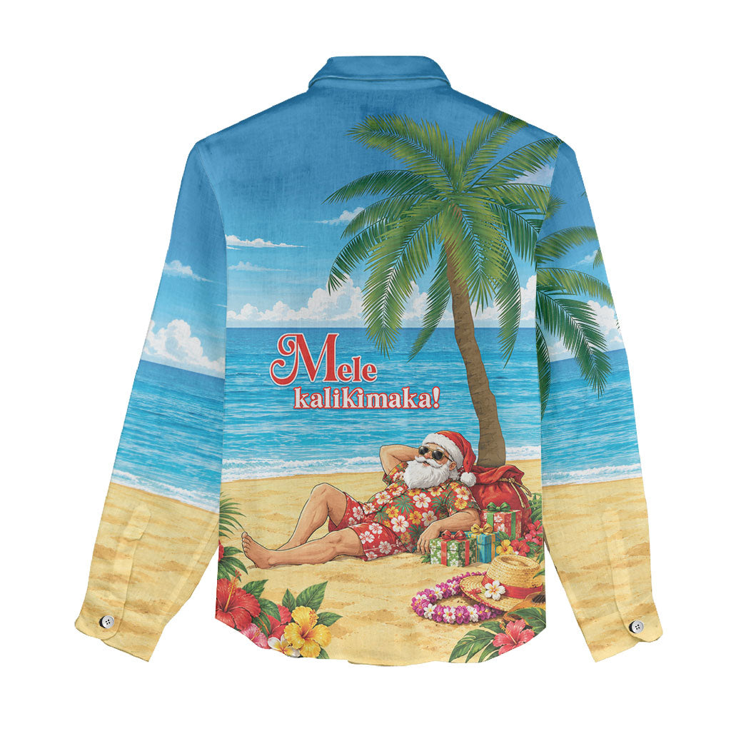 Hawaii Jolly Christmas Women Casual Shirt Xmas Is Better At The Beach LT05 - Polynesian Pride