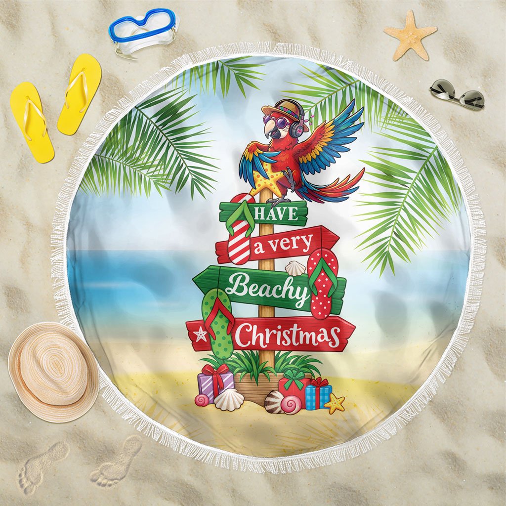 Hawaii Christmas Beach Blanket Have A Very Beachy Christmas LT05 One Size 150cm Multicolor - Polynesian Pride