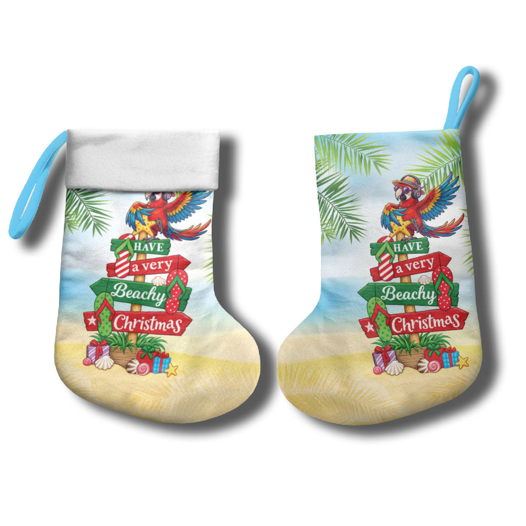 Hawaii Christmas Stocking Have A Very Beachy Christmas LT05 - Polynesian Pride