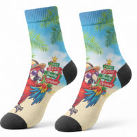 Hawaii Christmas Crew Socks Have A Very Beachy Christmas LT05 - Polynesian Pride