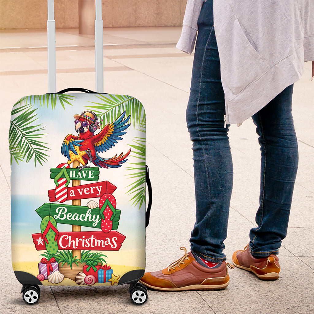 Hawaii Christmas Luggage Cover Have A Very Beachy Christmas