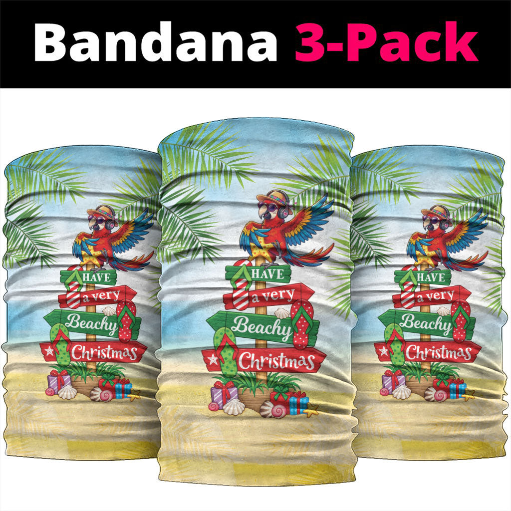 Hawaii Christmas Neck Gaiter Have A Very Beachy Christmas LT05 package One Size: 25*50cm Multicolor - Polynesian Pride