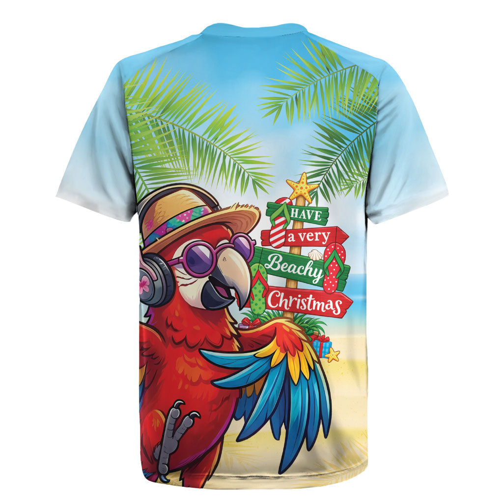 Hawaii Christmas Rugby Jersey Have A Very Beachy Christmas LT05 - Polynesian Pride