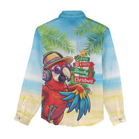 Hawaii Christmas Women Casual Shirt Have A Very Beachy Christmas LT05 - Polynesian Pride