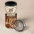 Personalized Fiji Spring Break 4 in 1 Can Cooler Tumbler Fijian Tapa Pattern Brown