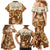 Personalized Fiji Spring Break Family Matching Mermaid Dress and Hawaiian Shirt Fijian Tapa Pattern Brown LT05 - Polynesian Pride