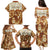 Personalized Fiji Spring Break Family Matching Puletasi Dress and Hawaiian Shirt Fijian Tapa Pattern Brown LT05 - Polynesian Pride