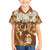 Personalized Fiji Spring Break Family Matching Puletasi Dress and Hawaiian Shirt Fijian Tapa Pattern Brown LT05 Son's Shirt Brown - Polynesian Pride