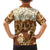 Personalized Fiji Spring Break Family Matching Short Sleeve Bodycon Dress and Hawaiian Shirt Fijian Tapa Pattern Brown LT05 - Polynesian Pride