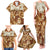 Personalized Fiji Spring Break Family Matching Tank Maxi Dress and Hawaiian Shirt Fijian Tapa Pattern Brown LT05 - Polynesian Pride