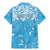 Personalized Fiji Spring Break Family Matching Mermaid Dress and Hawaiian Shirt Fijian Tapa Pattern Blue LT05 - Polynesian Pride