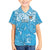 Personalized Fiji Spring Break Family Matching Puletasi Dress and Hawaiian Shirt Fijian Tapa Pattern Blue LT05 Son's Shirt Blue - Polynesian Pride