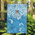 Fiji Spring Break Garden Flag Fijian Tapa Pattern Blue LT05 Garden Flag Blue - Polynesian Pride