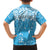 Personalized Fiji Spring Break Hawaiian Shirt Fijian Tapa Pattern Blue LT05 - Polynesian Pride