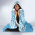 Fiji Spring Break Hooded Blanket Fijian Tapa Pattern Blue LT05 - Polynesian Pride