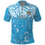 Personalized Fiji Spring Break Polo Shirt Fijian Tapa Pattern Blue LT05 Blue - Polynesian Pride