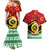 Personalized Vanuatu Christmas Couples Matching Mermaid Dress and Hawaiian Shirt Santa God Yumi LT05 - Polynesian Pride