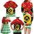 Personalized Vanuatu Christmas Family Matching Long Sleeve Bodycon Dress and Hawaiian Shirt Santa God Yumi LT05 - Polynesian Pride