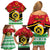 Personalized Vanuatu Christmas Family Matching Off Shoulder Short Dress and Hawaiian Shirt Santa God Yumi LT05 - Polynesian Pride