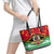 Vanuatu Christmas Leather Tote Bag Santa God Yumi LT05 - Polynesian Pride