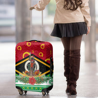 Vanuatu Christmas Luggage Cover Santa God Yumi LT05 - Polynesian Pride
