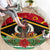 Vanuatu Christmas Round Carpet Santa God Yumi LT05 - Polynesian Pride