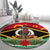 Vanuatu Christmas Round Carpet Santa God Yumi LT05 - Polynesian Pride