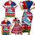 Personalized Samoa Christmas Family Matching Short Sleeve Bodycon Dress and Hawaiian Shirt Santas Whale Manuia Le Kerisimasi LT05 - Polynesian Pride