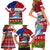 Personalized Samoa Christmas Family Matching Short Sleeve Bodycon Dress and Hawaiian Shirt Santas Whale Manuia Le Kerisimasi LT05 - Polynesian Pride