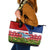 Samoa Christmas Leather Tote Bag Santas Whale Manuia Le Kerisimasi LT05 Red - Polynesian Pride