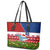 Samoa Christmas Leather Tote Bag Santas Whale Manuia Le Kerisimasi LT05 - Polynesian Pride