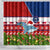 Samoa Christmas Shower Curtain Santas Whale Manuia Le Kerisimasi LT05 - Polynesian Pride