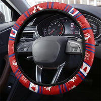 Samoa Christmas Steering Wheel Cover Santas Whale Manuia Le Kerisimasi LT05 - Polynesian Pride