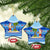 Fiji Christmas Ceramic Ornament Santa Claus Surf Marau Na Kerisimasi LT05 Star Blue - Polynesian Pride