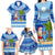 Personalized Fiji Christmas Family Matching Long Sleeve Bodycon Dress and Hawaiian Shirt Santa Claus Surf Marau Na Kerisimasi LT05 - Polynesian Pride