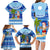 Personalized Fiji Christmas Family Matching Long Sleeve Bodycon Dress and Hawaiian Shirt Santa Claus Surf Marau Na Kerisimasi LT05 - Polynesian Pride