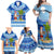 Personalized Fiji Christmas Family Matching Off Shoulder Maxi Dress and Hawaiian Shirt Santa Claus Surf Marau Na Kerisimasi LT05 - Polynesian Pride