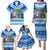 Personalized Fiji Christmas Family Matching Puletasi Dress and Hawaiian Shirt Santa Claus Surf Marau Na Kerisimasi LT05 - Polynesian Pride